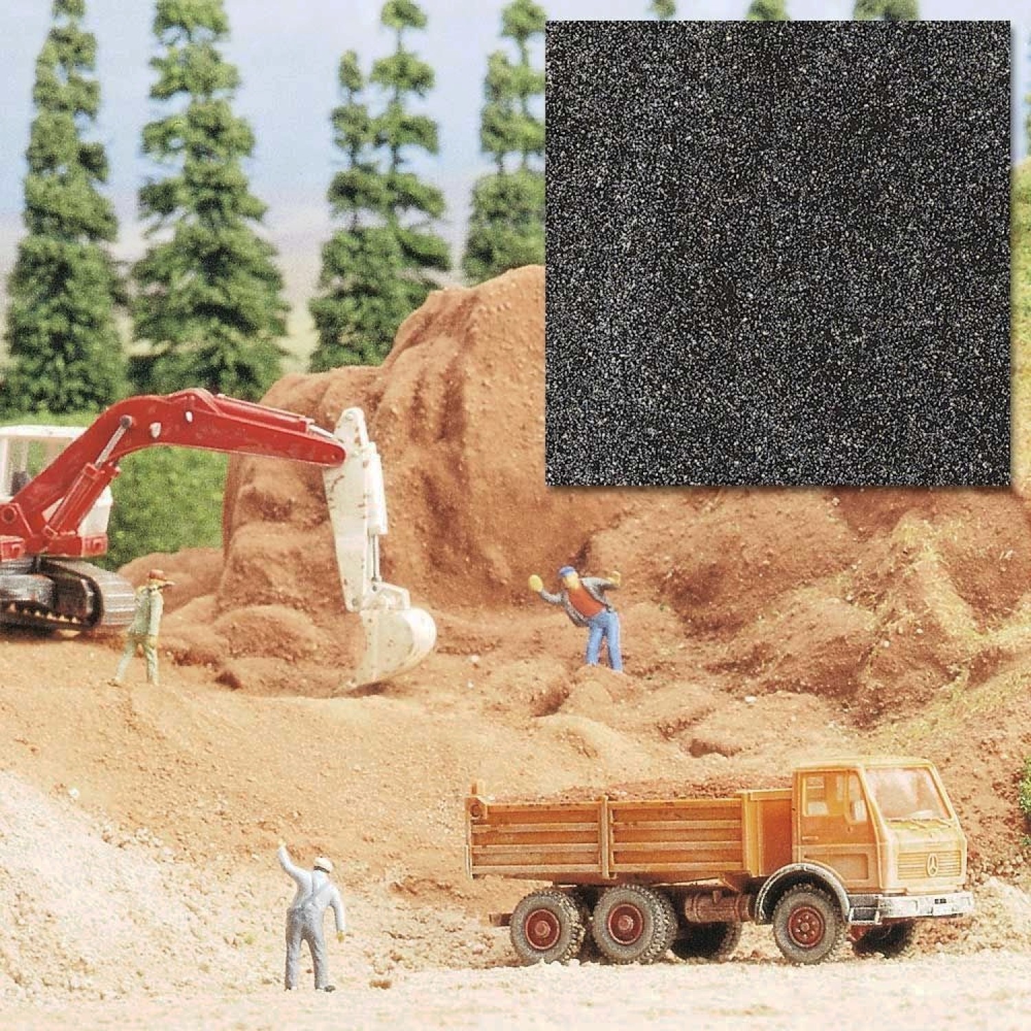 BUSCH 7524 Quarzsand dunkelgrau 300g 