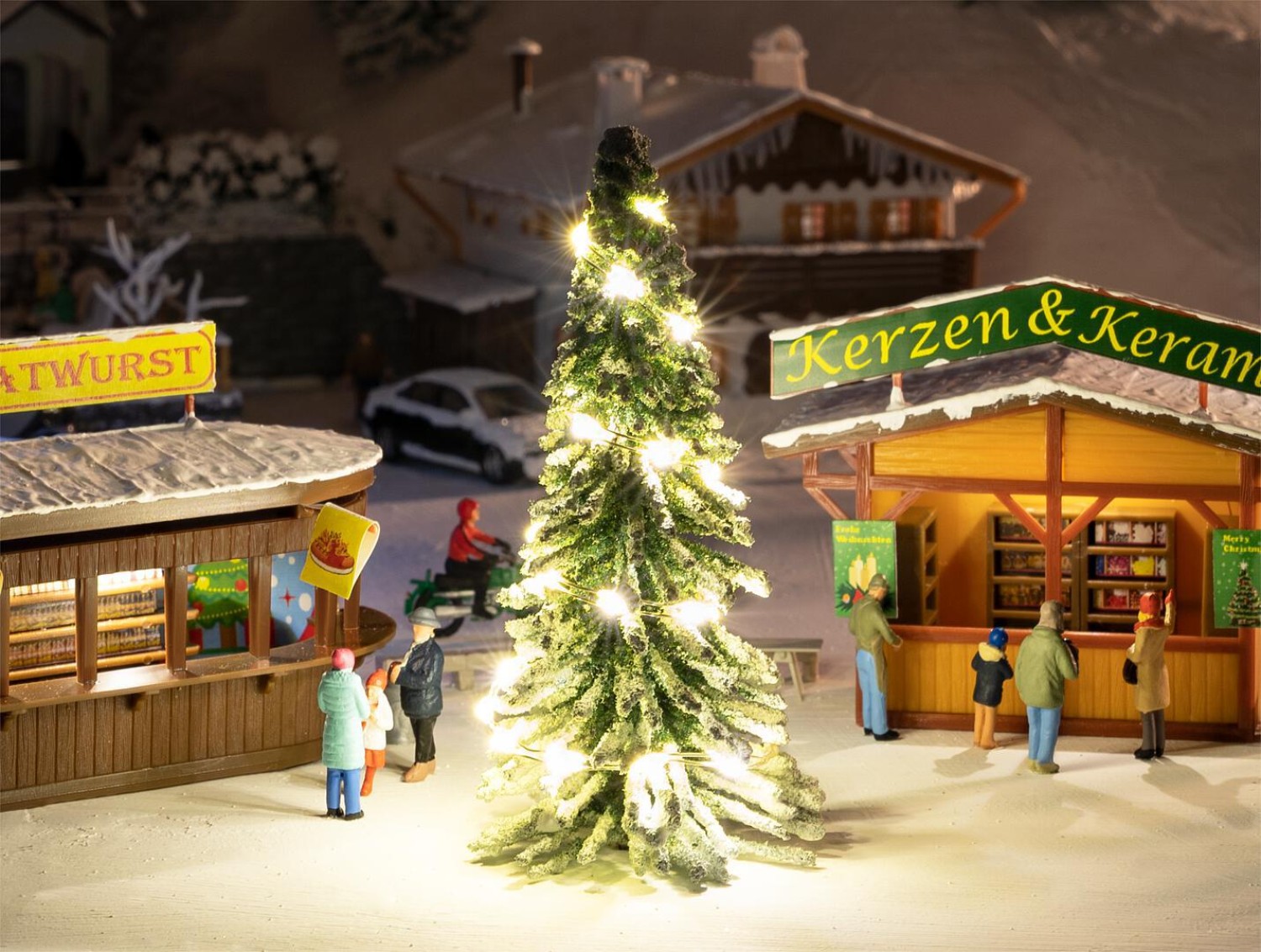 FALLER 181245 H0 Weihnachtsbaum mit Beleuchtung 