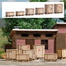 BUSCH 1811 H0 Paletten mit Holzkisten 