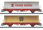 Trix 24139 H0 Container-Tragwagen Lgs 580, DB AG 2er-Set 