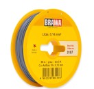 BRAWA 3157 Litze 0,14 mm², 25 m Spule, grau 