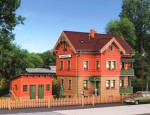 Vollmer 43529 H0 Bahnwärterhaus Esslingen mit Hühnerstall 