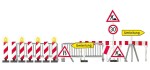 BUSCH 5937 H0 Baustellen-Set 