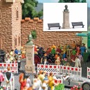 BUSCH 7732 H0 Carl Benz Statue 