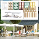 BUSCH 1830 H0 Catering-Set mit Koch 