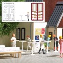 BUSCH 1831 H0 Stehtische mit Kellnerin 