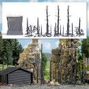 BUSCH 1854 H0 Abgebrannter Wald 