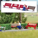 BUSCH 7978 H0 Sitzbank streichen 