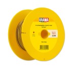 BRAWA 32390 Flachbandlitze Zweiadrig, 0,14 mm², 25 m Spule, braun/gelb