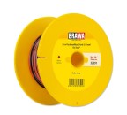 BRAWA 32391 Flachbandlitze Zweiadrig, 0,14 mm², 25 m Spule, rot/schwarz