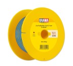 BRAWA 32392 Flachbandlitze Dreiadrig, 0,14 mm², 25 m Spule, blau/blau/gelb
