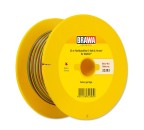 BRAWA 32393 Flachbandlitze Dreiadrig, 0,14 mm², 25 m Spule, gelb/rot/grün