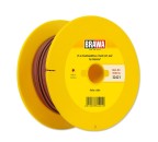 BRAWA 32421 Flachbandlitze für digitalen Einsatz, Zweiadrig, 0,25 mm², 25 m Spule, rot/braun