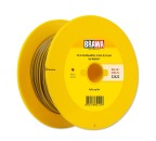 BRAWA 32422 Flachbandlitze für digitalen Einsatz, Zweiadrig, 0,25 mm², 25 m Spule, gelb/braun