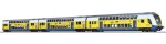 BRAWA 44574 H0 Doppelstock-Wagenset Metronom, 3er-Set (RE 3 Hamburg Hbf)