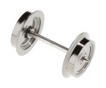 ESU 41200 H0 Scheibenradsatz AC für Spitzenlagerung (4 Stück)