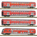 Fleischmann 6260079 N Doppelstockwagen, DB AG 4er-Set 