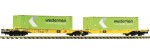 Fleischmann 825342 N Container-Doppeltragwagen, CLIP 