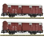 Fleischmann 826210 N Gedeckte Güterwagen, DR 2er-Set 