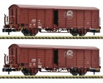 Fleischmann 826214 N Gedeckte Güterwagen, DR 2er-Set 
