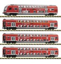 Fleischmann 881916 N Doppelstockwagen FEX, DB AG 4er-Set 