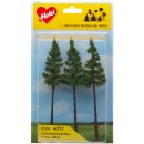 Heki 2124 H0/TT 3 Hochstammfichten 17 cm 