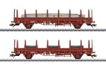 Märklin 46932 H0 Rungenwagen Kbs, SNCB 2er-Set 