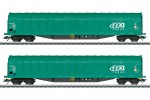 Märklin 47164 H0 Schiebeplanenwagen Rils, SNCB 2er-Set 