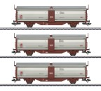 Märklin 47303 H0 Schiebedach-/ Schiebewandwagen, SJ 3er-Set 