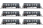 Märklin 47546 H0 Kesselwagen Zans, GATX 6er-Set 