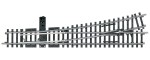 Märklin 22715 H0 K-Gleis schlanke Weiche links 