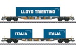 Märklin 47460 H0 Containertragwagen Sgns 19, AAE 2er-Set 