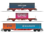 Märklin 47580 H0 Container-Tragwagen Lgs 580 DB AG 3er-Set 