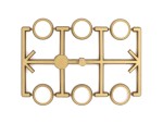 LGB E131836 Lampenringe gold (6 Stück) Modelleisenbahn