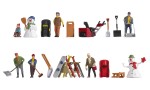 NOCH 16220 H0 Figuren-Themenwelt Wintertag 