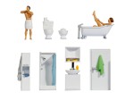 NOCH 16289 H0 Figuren-Themenwelt Badezimmer 