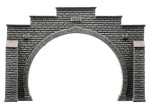 NOCH 58052 H0 Tunnel-Portal 2-gleisig, 21 x 14 cm 