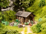 NOCH 65606 H0 Themen-Set „Waldhütte“ 