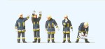 Preiser 10486 H0 Feuerwehrmänner in moderner Einsatzkleidung 