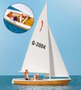 Preiser 10681 H0 Segler auf Segelboot „Korsar“ 