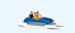 Preiser 10682 H0 Familie in Tretboot blau 