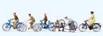Preiser 10716 H0 Jugendliche mit dem Fahrrad 