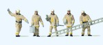 Preiser 10770 H0 Feuerwehrmänner in moderner Einsatzkleidung (Uniformfarbe beige)