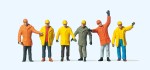 Preiser 14034 H0 Arbeiter in Schutzkleidung 