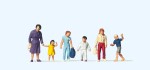 Preiser 14041 H0 Gehende Frau, Kinder 