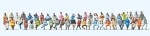 Preiser 14418 H0 Sitzende Reisende, 48 Figuren 