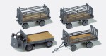 Preiser 17122 H0 Elektrokarre m.3 Anh.DB.Epo.I 