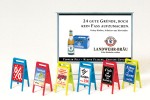 Preiser 17208 H0 Plakattafel, Werbeschilder 