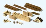 Preiser 17609 H0 Stämme, Holzscheite, Holzstapel (Bausatz) 