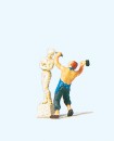 Preiser 29032 H0 Bildhauer mit Skulptur 